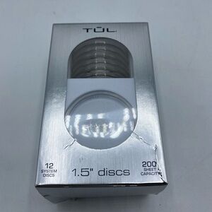 TUL Discbound Expansion Discs 1.5" Gold – 12 Pack | Notebook Refill Binding Ring